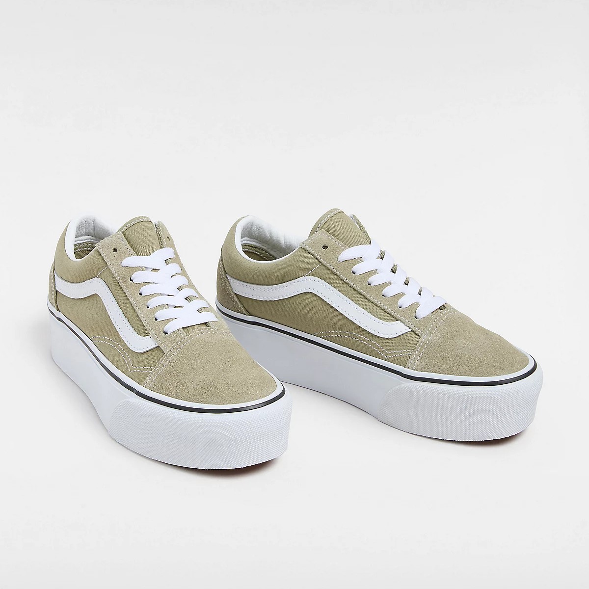 VN0009PZOLV1 Vans Old Skool Stackform Női Cipő Olive 1