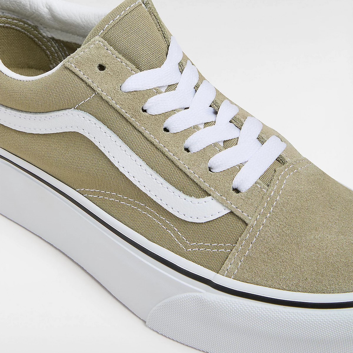 VN0009PZOLV1 Vans Old Skool Stackform Női Cipő Olive 3