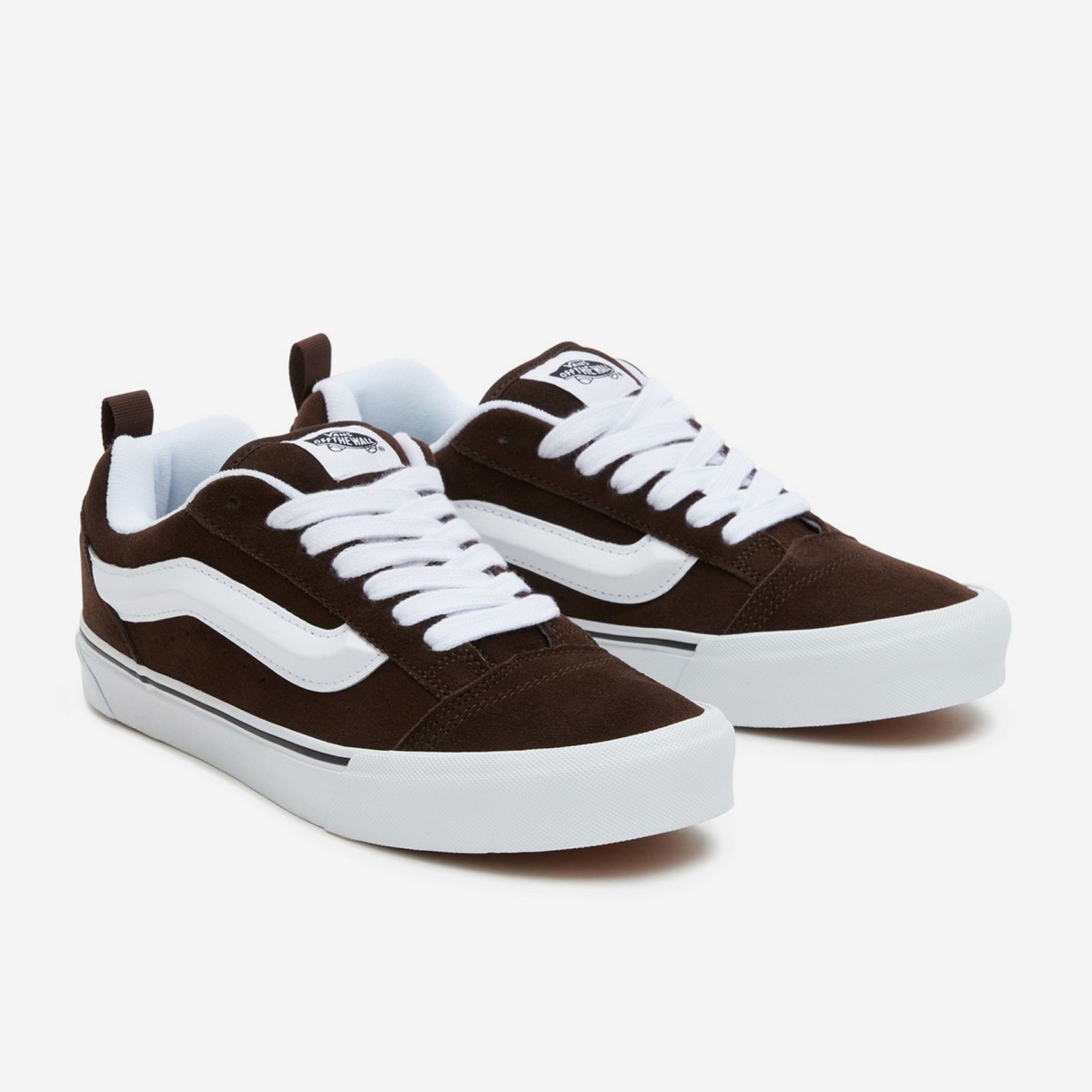 VN0009QCNWH1 Vans Knu Skool Férfi Cipő BrownWhite 1