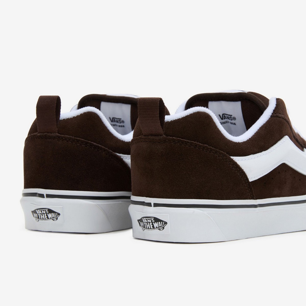 VN0009QCNWH1 Vans Knu Skool Férfi Cipő BrownWhite 4