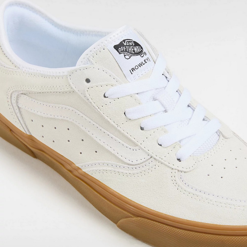 VN0009QJQJM1 Vans Rowley Classic Férfi Cipő Beige 4