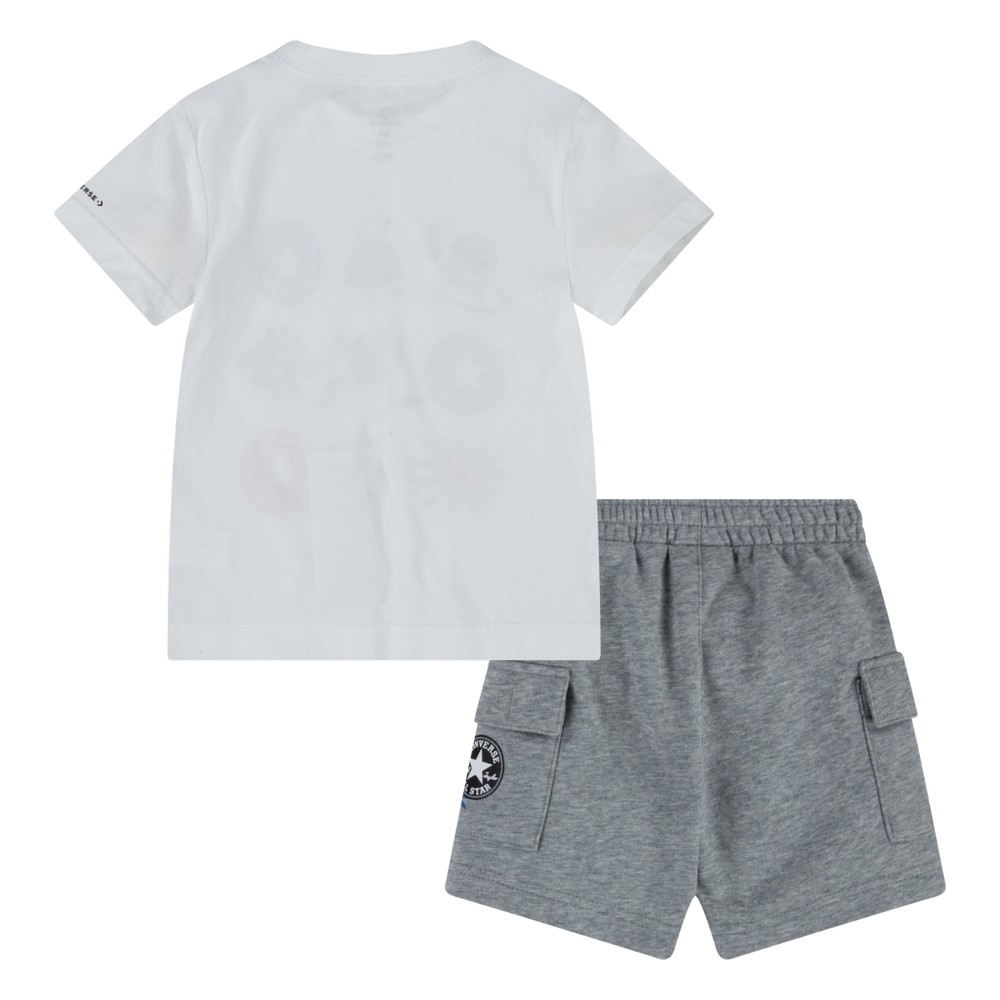 6cc248-042 Converse Distorted Cargo Short Set Gyerek