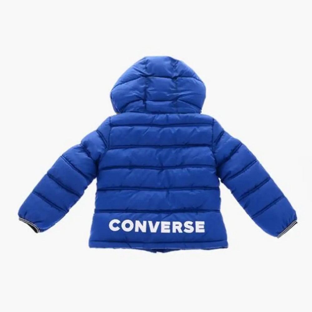 8CC918-C6H Converse Solid Puffer Gyerek Kabát Blue 1