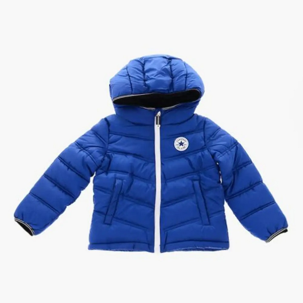 8CC918-C6H Converse Solid Puffer Gyerek Kabát Blue