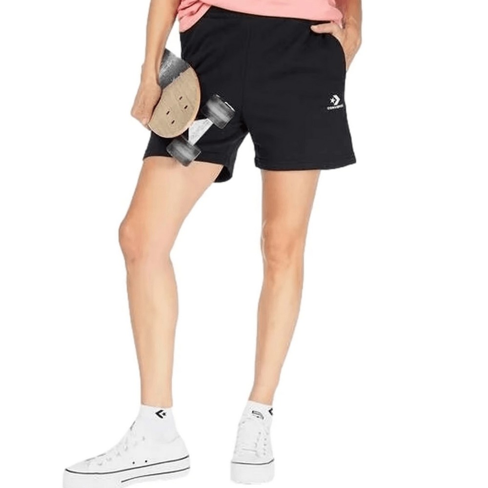 Converse Standard Fit Short Női Nadrág Black 2