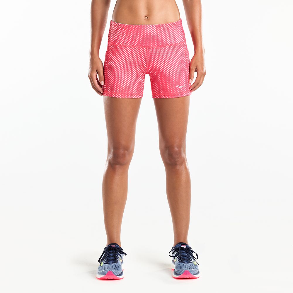 SAW800148-HBP Saucony Bullet Tight Short Női Nadrág Hibiscus