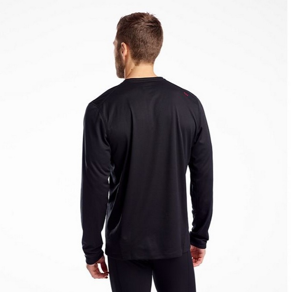 sam800197-bk Saucony Stopwatch Long Sleeve Férfi Felső_3