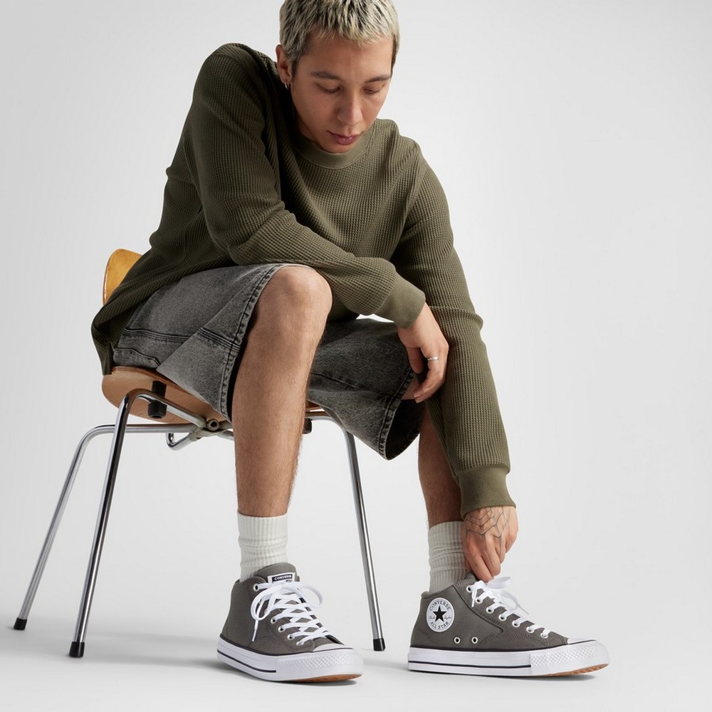 A10477C Converse CTAS Malden Street Férfi Cipő Pewter 5