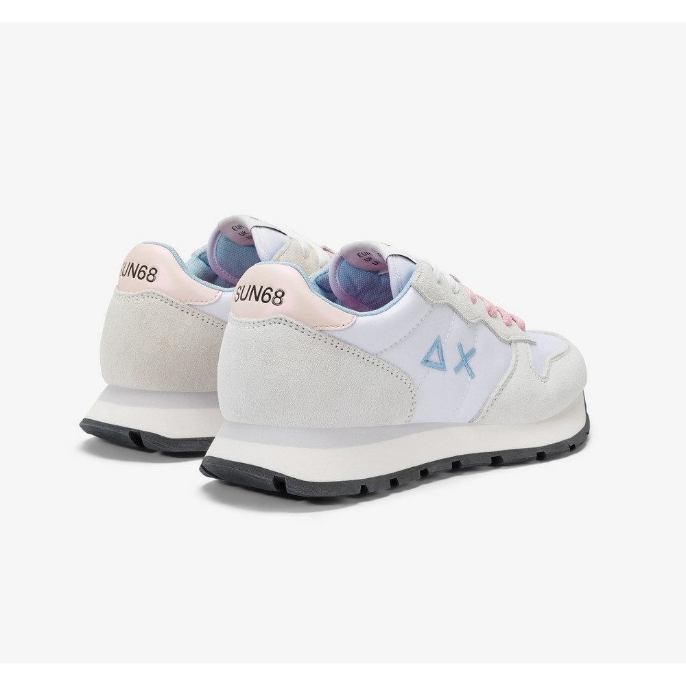 Z35201_01 SUN68 Ally Solid Nylon Női Cipő White 1