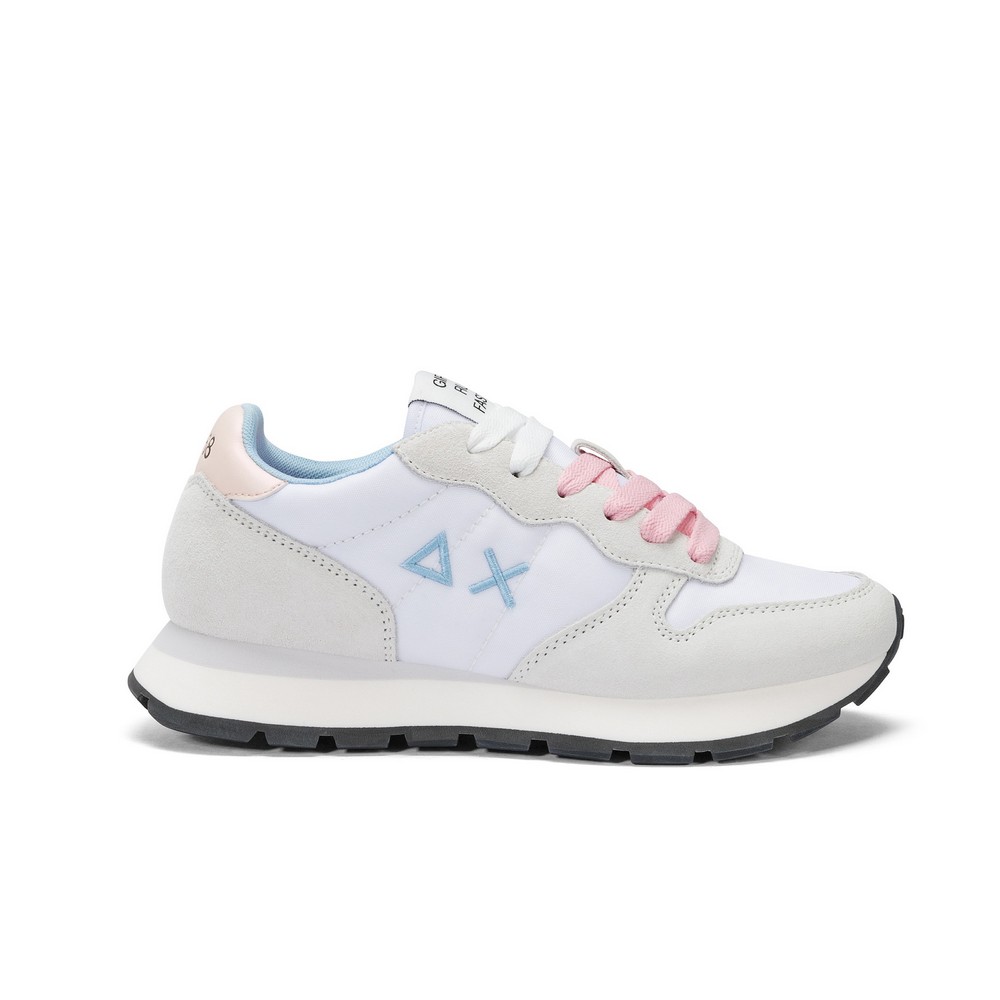 Z35201_01 SUN68 Ally Solid Nylon Női Cipő White 3
