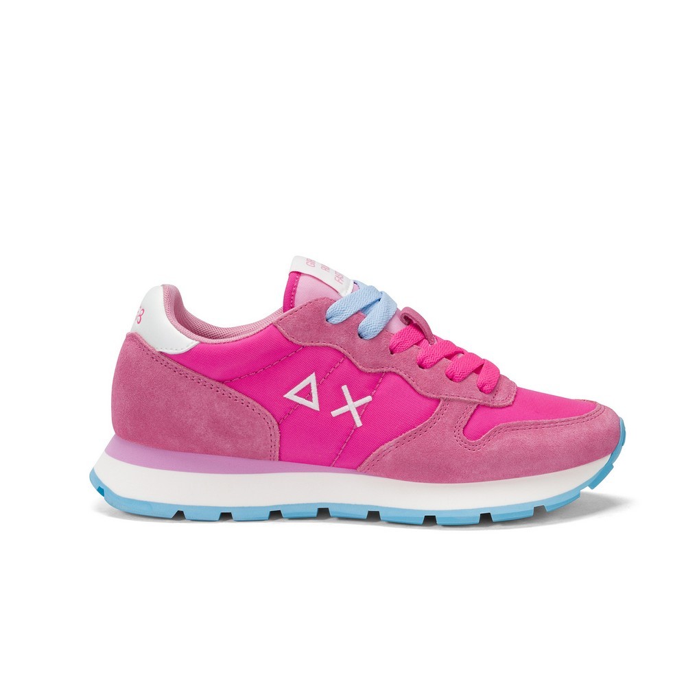 Z35201_20 SUN68 Ally Solid Nylon Női Cipő Fuxia