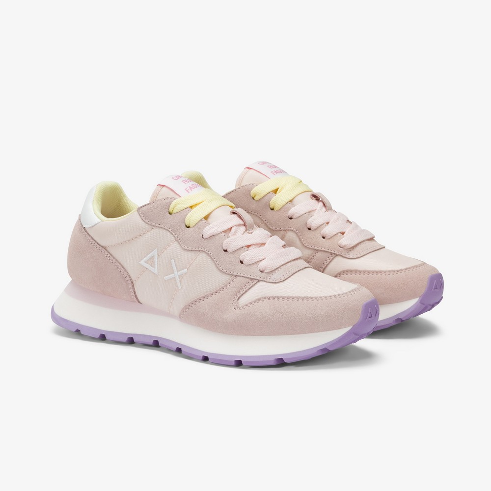 Z35201_39 SUN68 Ally Solid Nylon Női Cipő Porcelain 1