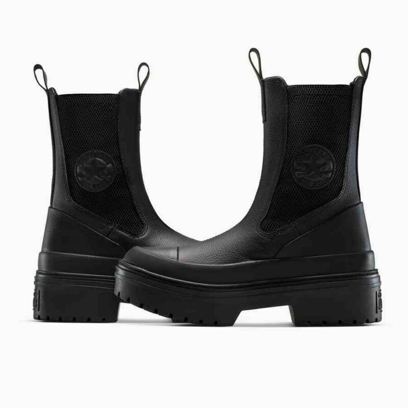 Converse CTAS Lugged Heel Chelsea Boot Black 4 A12985C Converse CTAS Lugged Heel Chelsea Boot Black 1