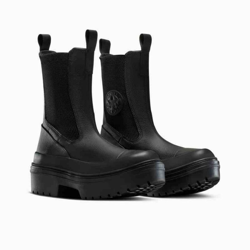 Converse CTAS Lugged Heel Chelsea Boot Black 2 A12985C Converse CTAS Lugged Heel Chelsea Boot Black