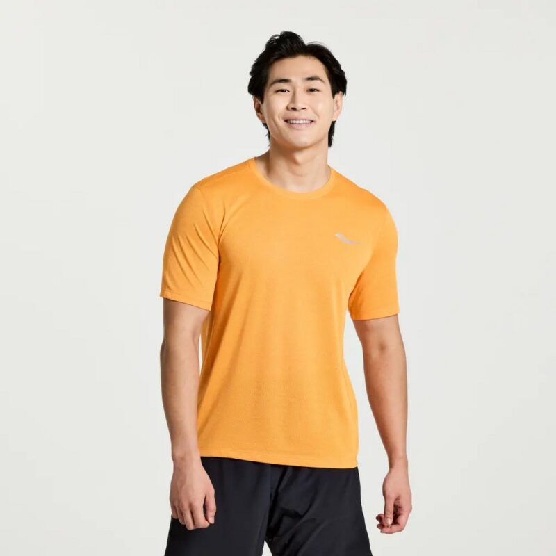 Saucony Stopwatch Short Sleeve Férfi Póló